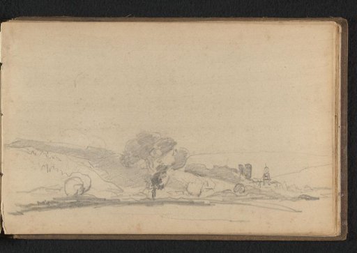 Landscape with church tower