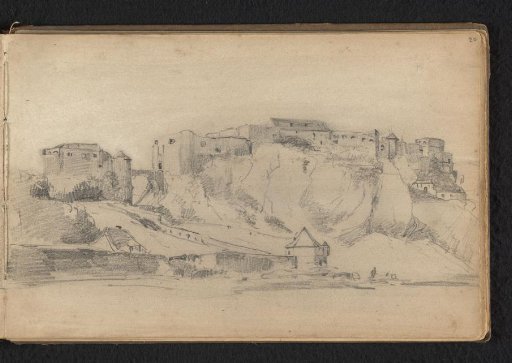 View of a village on a hill