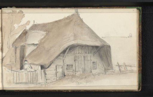 Farmhouse with a thatched roof