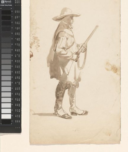 Standing man with a hat and a musket