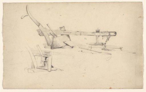 Studies of a horse plough