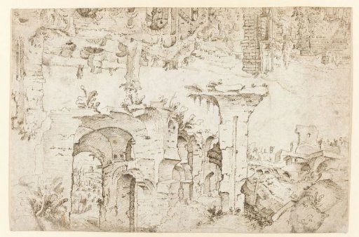 Ruins on the Palatine Hill in Rome