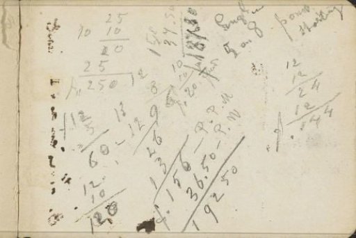 Notes and calculations
