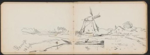 Mill on a dike at Reeuwijk