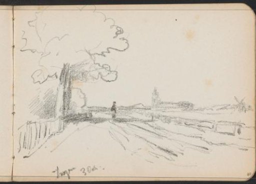 Figure on a path near Ingen