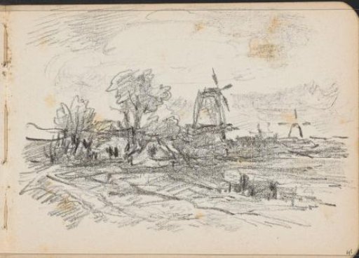 Landscape with mills