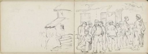 Group of men on a street