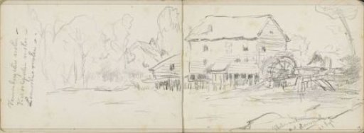 Watermill on the Dommel, probably near Dommelen