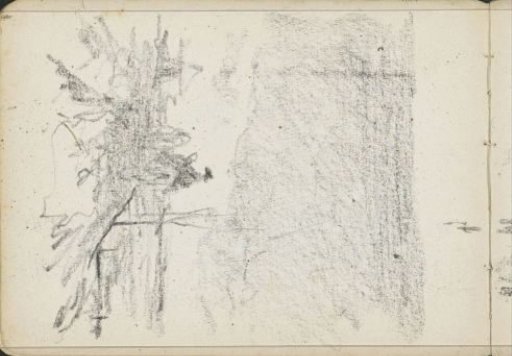 Landscape with a rider on a path