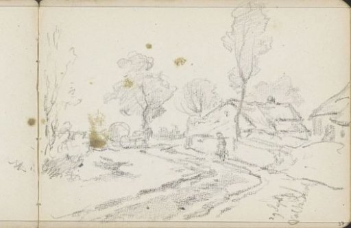 Figure on a country road at Valkenswaard