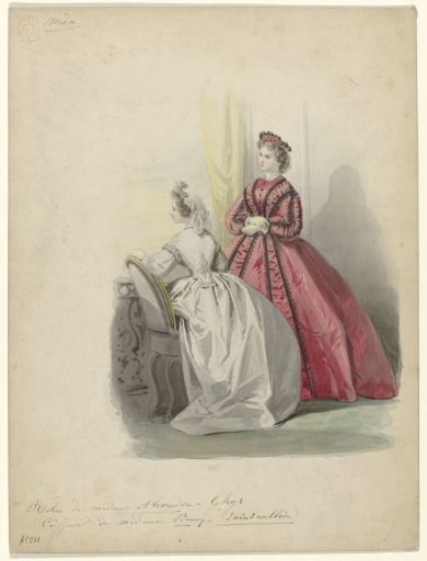Les modes parisiennes, 1864, No. 231: Robes de madame Alexandre...