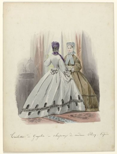 La Toilette de Paris, 1887: Toilettes de Gagelin...