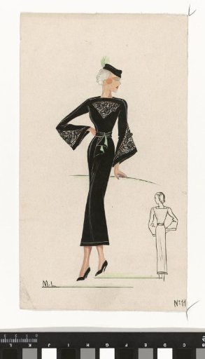 Woman in a Black Dress, 1936, No. 11