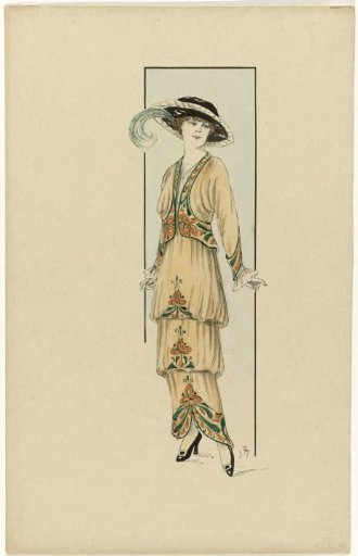 Woman in a Brown Dress, 1913-1914