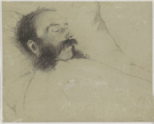 Portrait of a Resting/Deceased Man in Bed