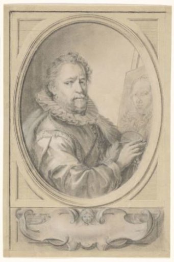 Portrait of Bartholomeus Spranger Painting the Portrait of His Wife