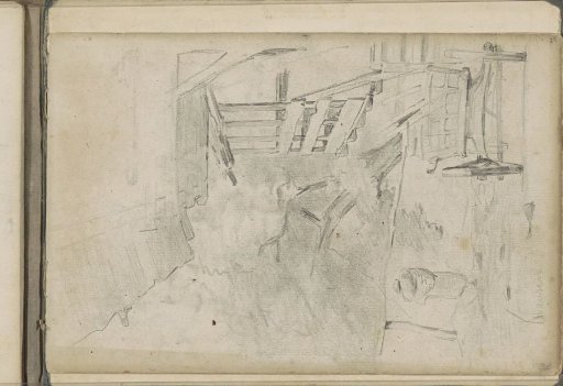 Street, a cart, and a woman with a basket in Klausen in Tyrol
