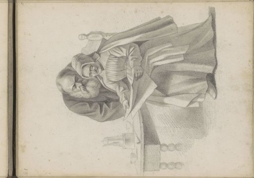Reading man and woman next to a table