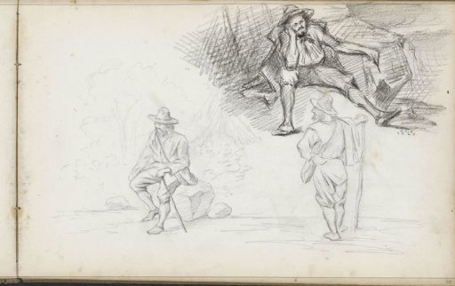 Resting and standing traveler