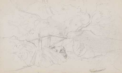 Bridge in a mountain landscape