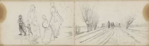 Figure studies and the Clay road near Rotterdam