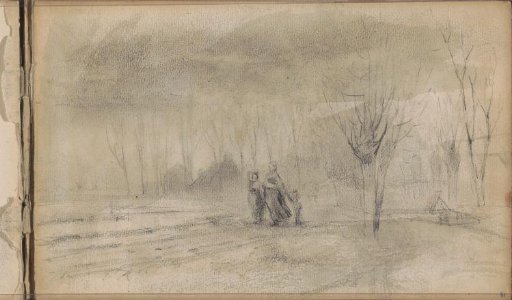 Polder Landscape with Figures