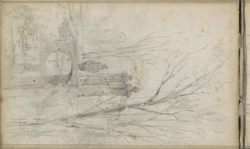 Woman at a Gate on a Bridge