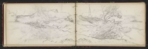 Seated figures in the dunes at Scheveningen