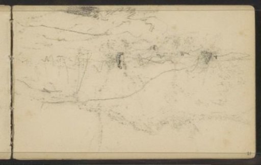 Hilly landscape with figures