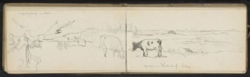 Landscapes on the roads to Loosdrecht and Kortenhoef