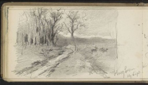 Path along the edge of a forest near Hoog-Soeren