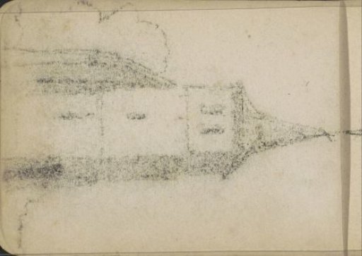 Impression of the chalk drawing on sheet 2 recto