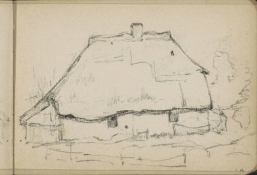 Farmhouse with a thatched roof