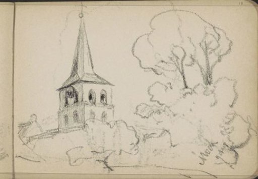 Tower of the Saint Anthony's Church at Mook
