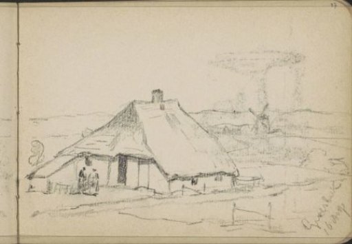 Figures in Front of a Farmhouse at Groesbeek
