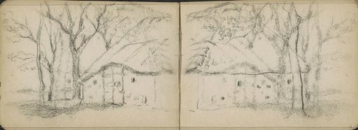 Farmhouse with a thatched roof