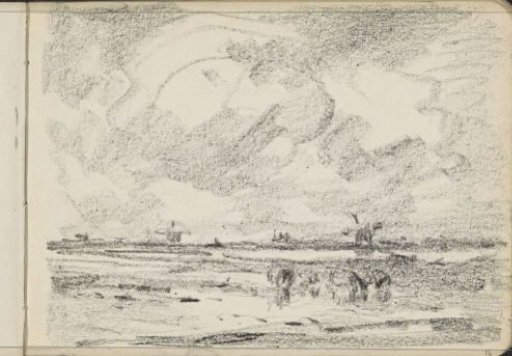 River Landscape with Mills