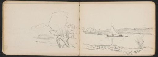 Sailing Boats on a River