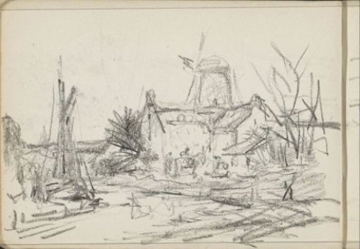 Figures by a Mill
