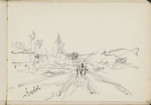 Landscape with a church tower