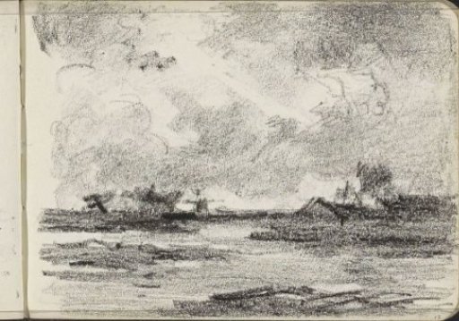 House and mill in a landscape