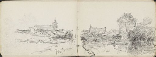 View of Hattem on the water