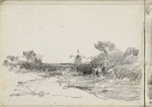 Landscape with a mill
