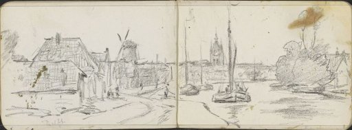 View of the Zuidkolk in Delft