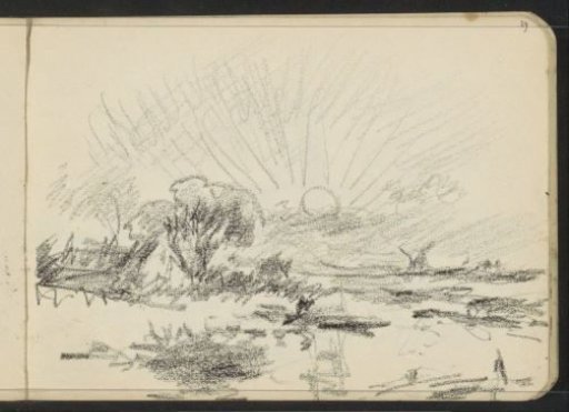 Sunrise over a landscape