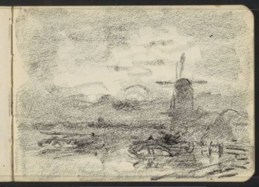 Landscape with a mill