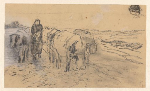 Landscape with cows and a shepherdess