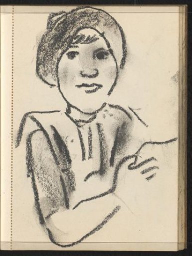 Girl in the traditional dress of Spakenburg