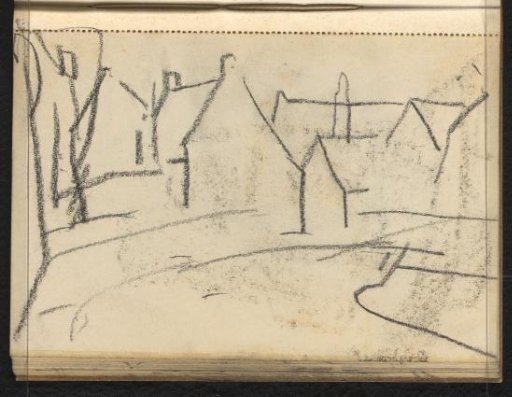 Cast of the drawing on page 20 verso and view of Spakenburg