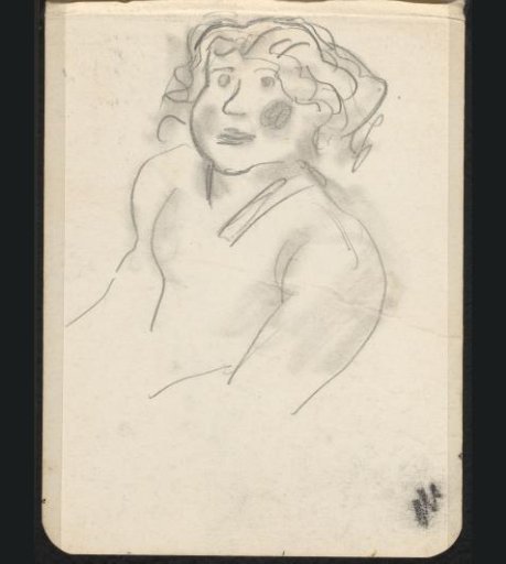 Woman with curly hair
